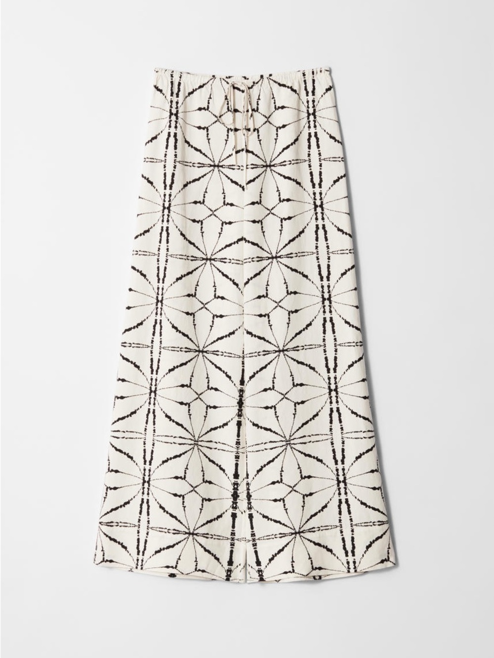 & Other Stories Tie-Pattern Relaxed drawstring pants